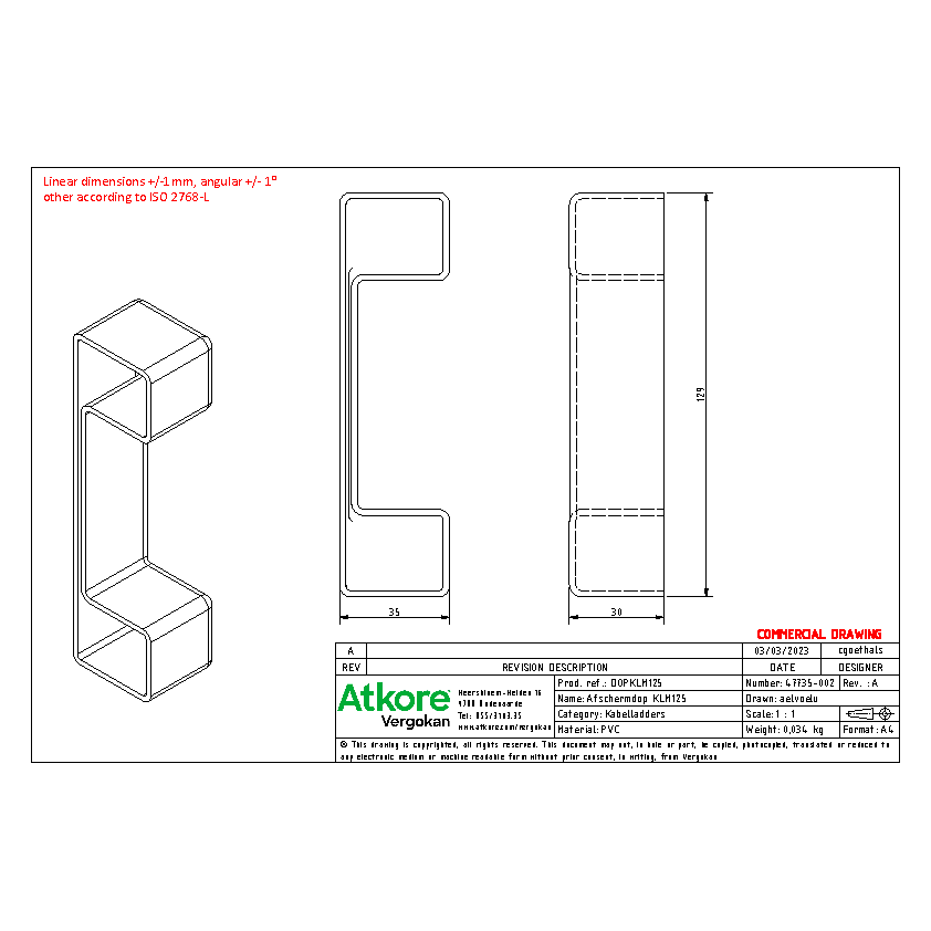COMMERCIAL 4DOPKLM125 (47735)